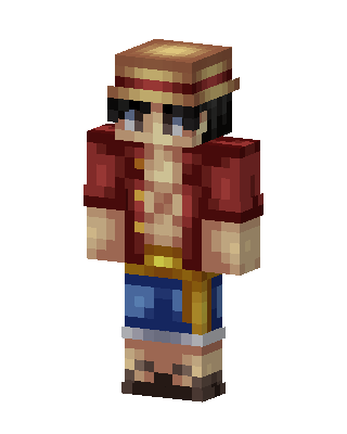 Monkey D. Luffy skin, 3D preview