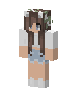 Flower Crown Girl Minecraft skin