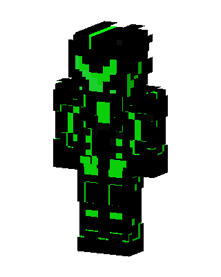 Neon Green Armor skin, 3D preview