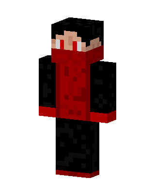 Black Villain Boy skin, 3D preview