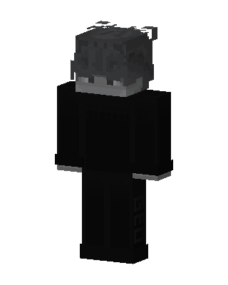 Black Villain Boy skin, 3D preview