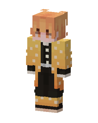 Gold Anime Girl Minecraft skin