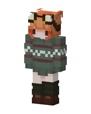 Cozy Tiger Girl skin, 3D preview