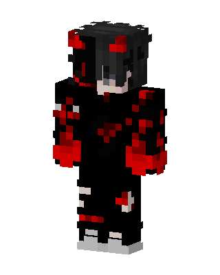Black Villain Boy skin, 3D preview