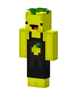 Lemon Overalls skin, 3D preview