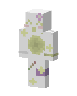 Pastel Flower Ghost skin, 3D preview