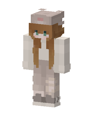 Cozy Bear Hat Minecraft cat girl skin