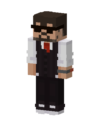 Black Suit Boy skin, 3D preview