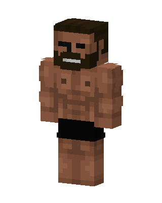 Bearded Brawler skin, 3D preview