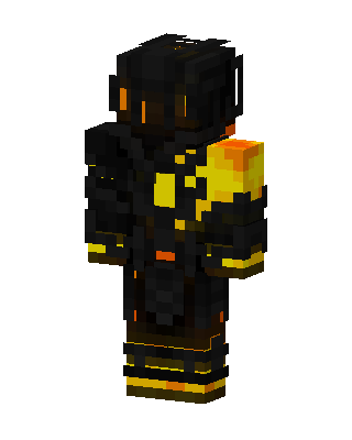 Molten Armor skin, 3D preview