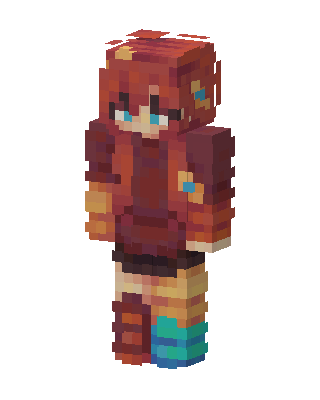 Autumn Hoodie skin, 3D preview