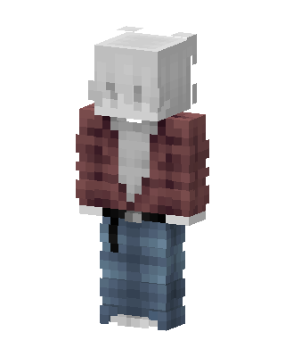 Silver Hair Jacket skin, 3D preview
