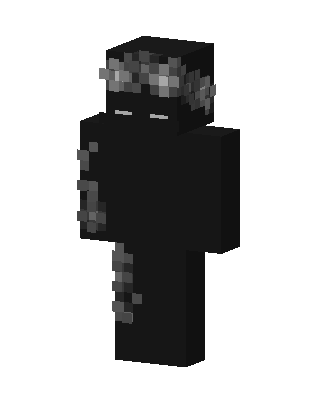 Shadow Enderman skin, 3D preview