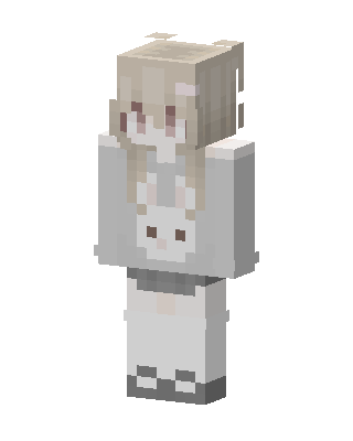 Bunny Hoodie Girl Minecraft skin