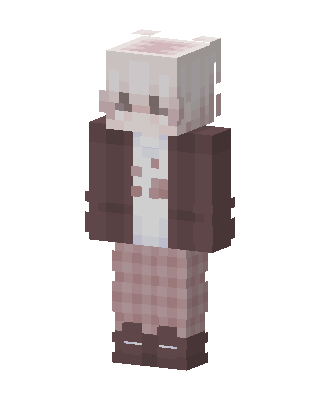 Plaid Pink Bear skin, 3D preview