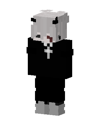 Gothic Cross Boy skin, 3D preview