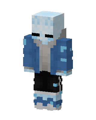 Ice Sans skin, 3D preview