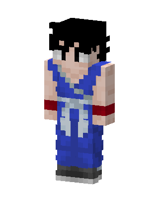 Blue Anime Boy Minecraft blue skin