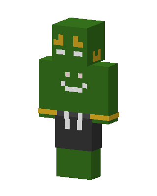 Green Grinner skin, 3D preview
