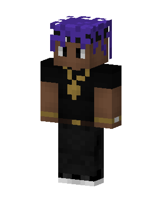 Purple Hair Rapper skin, 3D preview