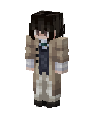 Brown Student Boy skin, 3D preview
