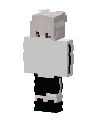 White Player Girl skin, 3D preview