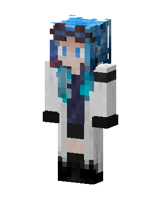 Lab Coat Girl Minecraft anime skin