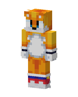Tails skin, 3D preview