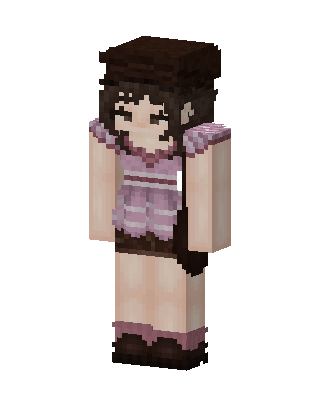Mauve Beret Girl Minecraft skin