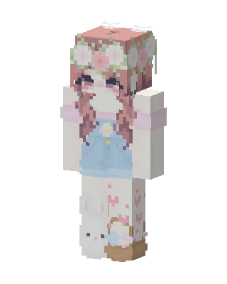 Flower Bunny Minecraft cute skin