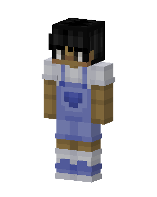 Denim Overalls skin, 3D preview