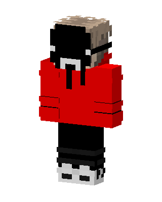 Red Hoodie Boy Minecraft skin