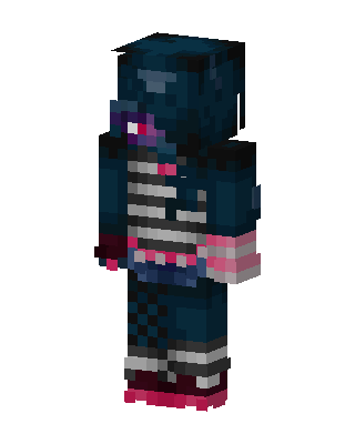 Blue Fighter Boy skin, 3D preview