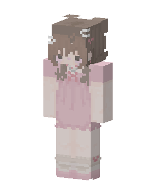 Pink Nightgown Girl Minecraft skin