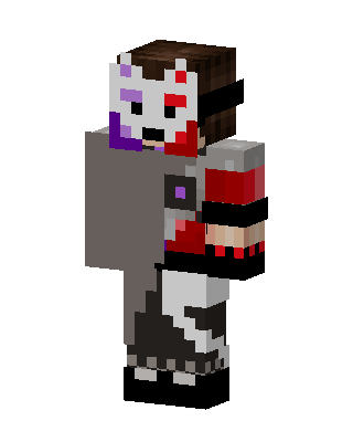 Kitsune Mask Rogue skin, 3D preview