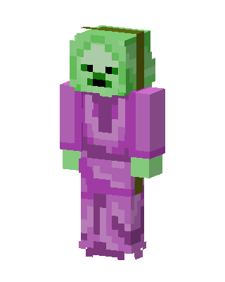 Zombie Witch skin, 3D preview