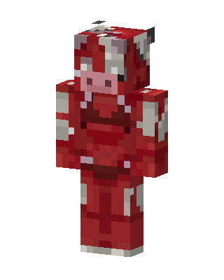 Mooshroom Red Cow skin, 3D preview