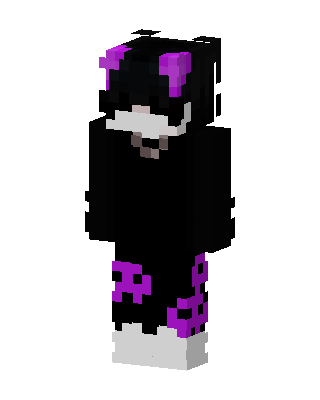 Purple Void Cat skin, 3D preview