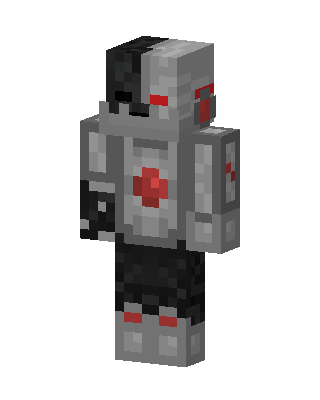 Gray Robot Boy skin, 3D preview