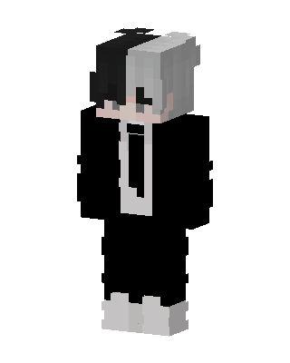 Monochrome Suit Boy skin, 3D preview