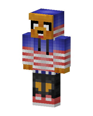 Blue Player Boy skin, 3D preview