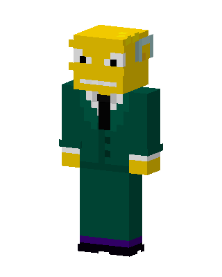 Mr. Burns skin, 3D preview