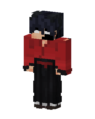 Crimson Hoodie skin, 3D preview