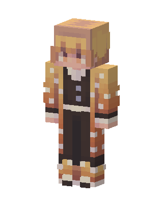 Zenitsu Agatsuma skin, 3D preview