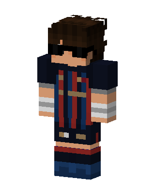 Blue Player Boy skin, 3D preview