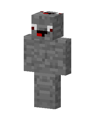 Derpy Cobblestone skin, 3D preview