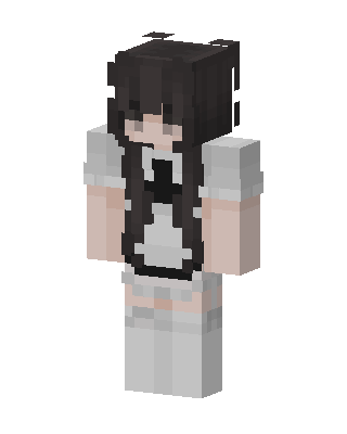 Maid Girl skin, 3D preview
