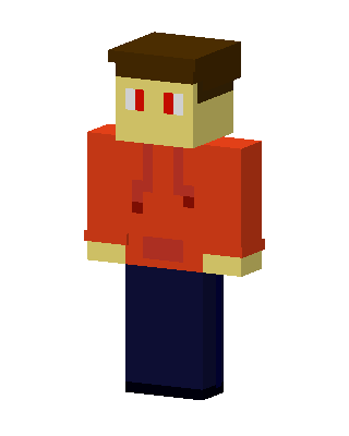 Red Eyed Hoodie skin, 3D preview