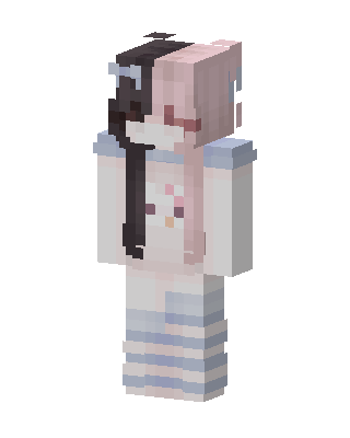 White Anime Girl Minecraft white skin