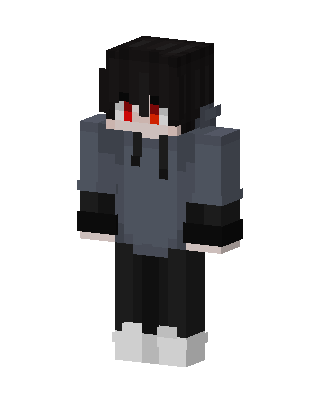 Red Eyed Hoodie Minecraft skin